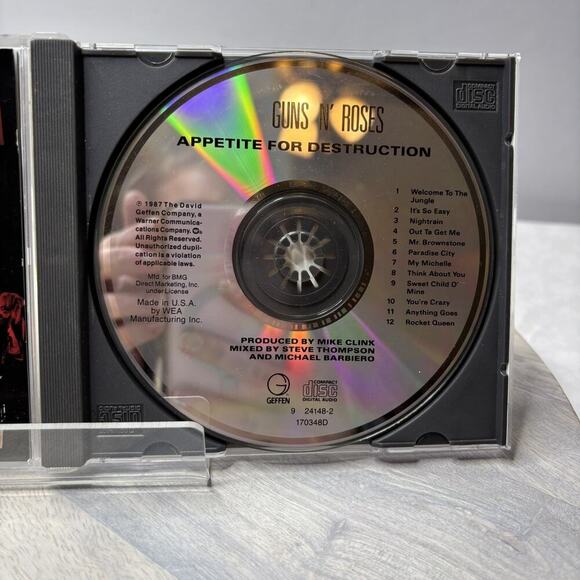 Appetite for Destruction by Guns N' Roses (CD, 1990) - Picture 4 of 4